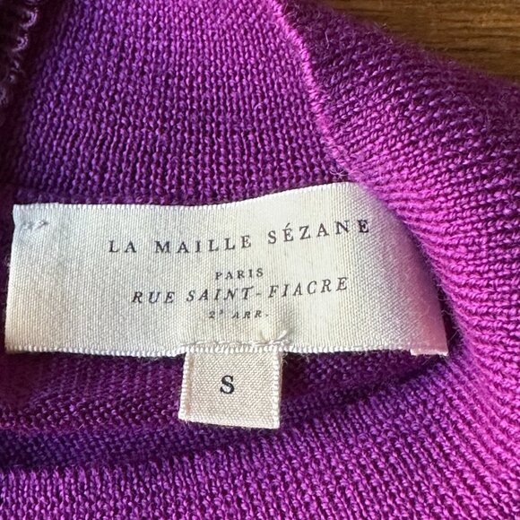 Sézane Willow sweater in purple ~ size small, NWOT! - Picture 5 of 7